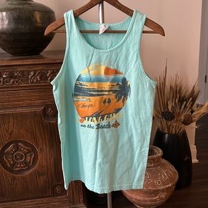 Men’s Vintage Graphic Tank Long GUACS on the Beach